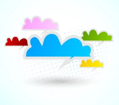 Speech bubbles Illustrazione stock