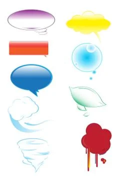 Speech bubbles Stock Illustration