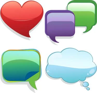 Speech bubbles Stock Illustration
