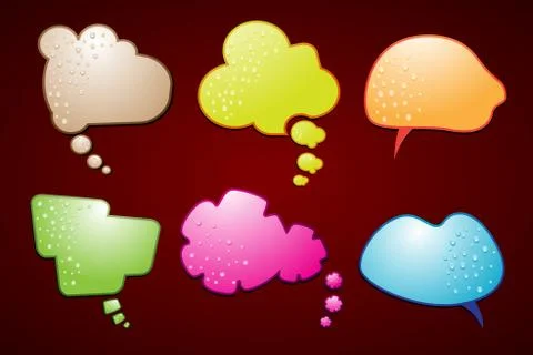 Speech bubbles Stock Illustration