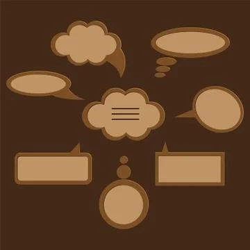 Speech bubbles Stock Illustration