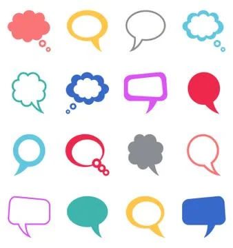 Speech bubbles Stock Illustration
