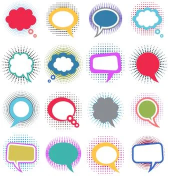 Speech bubbles Illustrazione stock