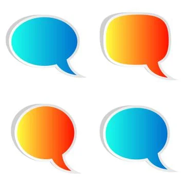 Speech bubbles Stock-Illustration