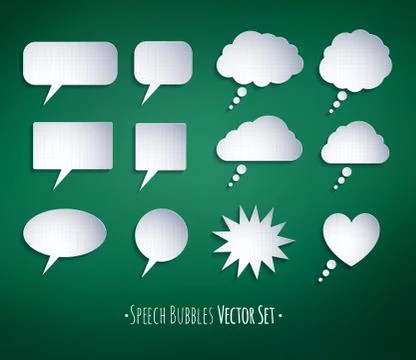 Speech bubbles Stock Illustration