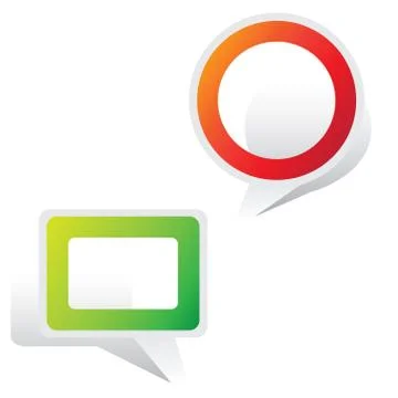 Speech bubbles Illustrazione stock