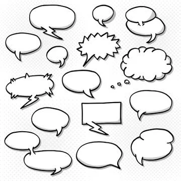 Speech bubbles Illustrazione stock