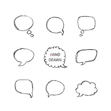 Speech bubbles Stock Illustration