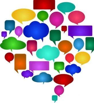 Speech bubbles Stock Illustration