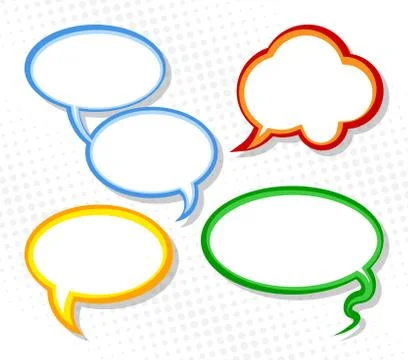 Speech bubbles Stock Illustration