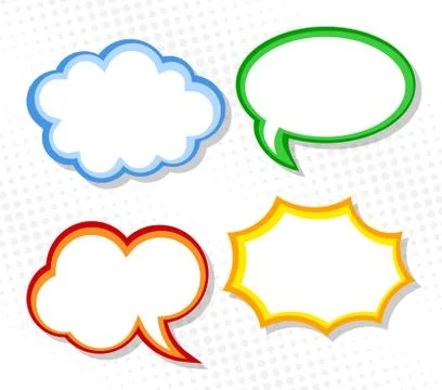 Speech bubbles Stock Illustration