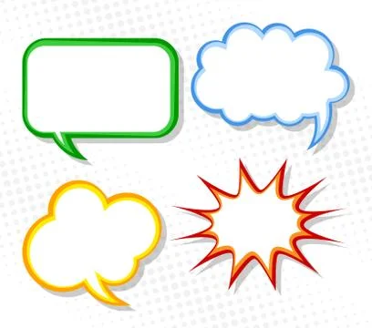 Speech bubbles Stock Illustration