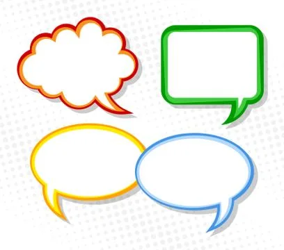 Speech bubbles Stock Illustration