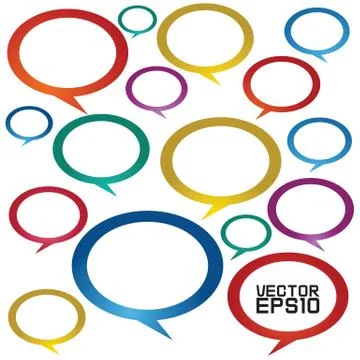 Speech bubbles Stock Illustration