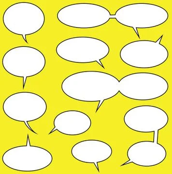 Speech bubbles Illustrazione stock