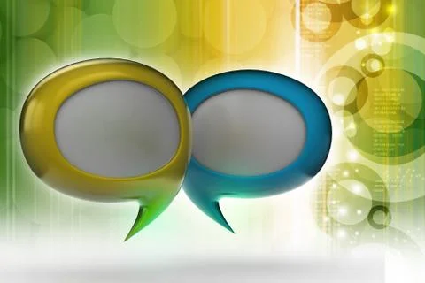 Speech bubbles Illustrazione stock