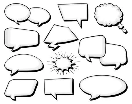 Speech bubbles Stock-Illustration