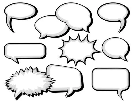 Speech bubbles Stock Illustration