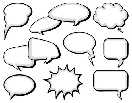 Speech bubbles Stock Illustration