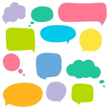 Speech bubbles Stock Illustration