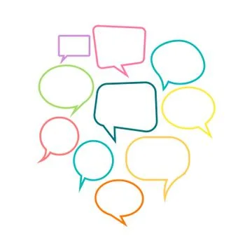 Speech bubbles Stock Illustration