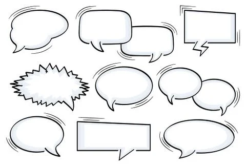 Speech bubbles Stock Illustration