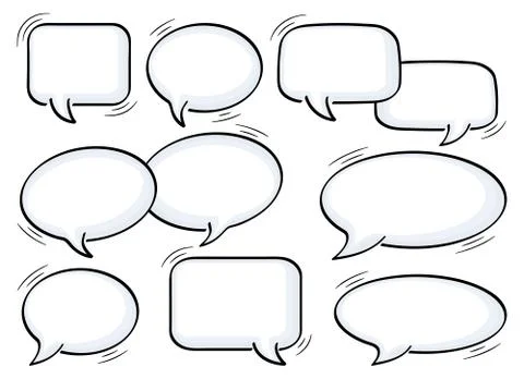 Speech bubbles Stock Illustration