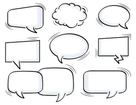 Speech bubbles Illustrazione stock