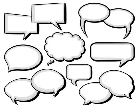 Speech bubbles Stock Illustration