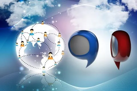 Speech bubbles Stock Illustration