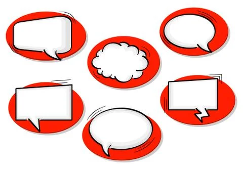 Speech bubbles Stock Illustration