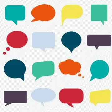 Speech bubbles Stock Illustration