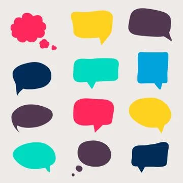 Speech bubbles Illustrazione stock