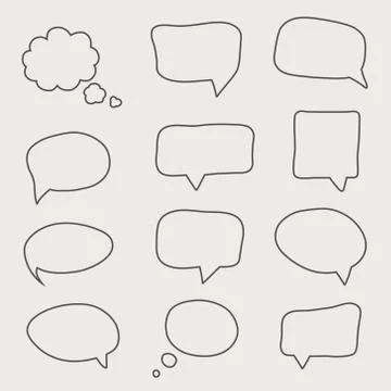 Speech bubbles Stock Illustration