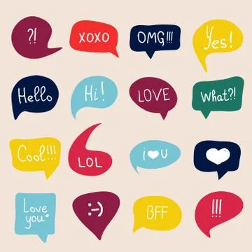 Speech bubbles Stock Illustration