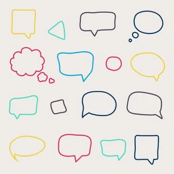 Speech bubbles Stock Illustration