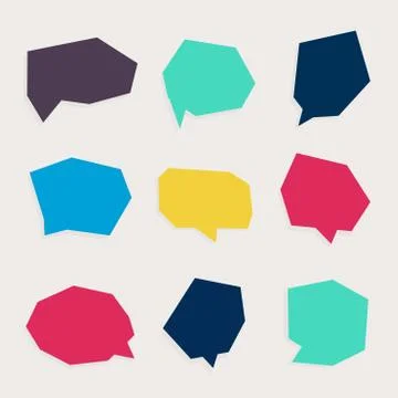 Speech bubbles Stock Illustration