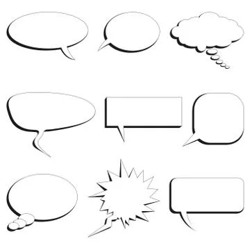 Speech bubbles Stock Illustration