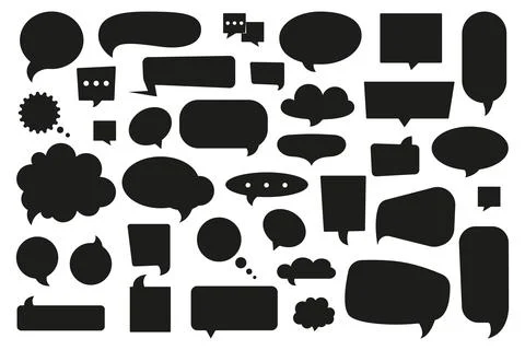Speech bubbles Stock Illustration