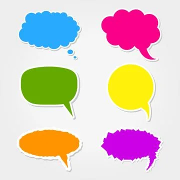 Speech bubbles Stock Illustration