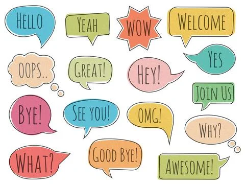 Speech Bubbles 스톡 일러스트