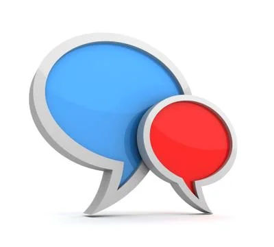 Speech bubbles isolated イラスト素材