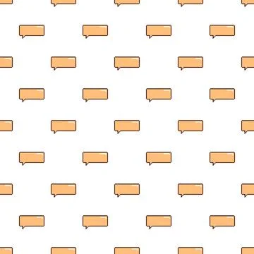 Speech bubbles pattern creating seamless chat background 스톡 일러스트