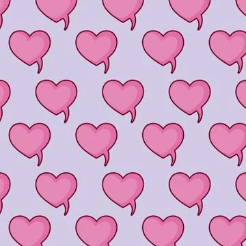 Speech bubbles pattern Illustrazione stock