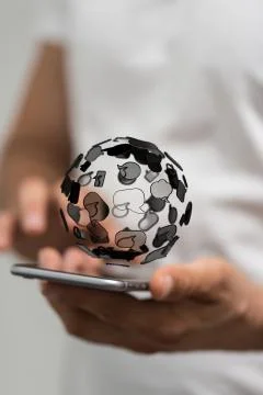 Speech bubbles. People Chatting. Vector illustration of a communication conce Stock Photos