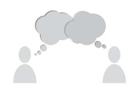 Speech bubbles people Stock Illustration
