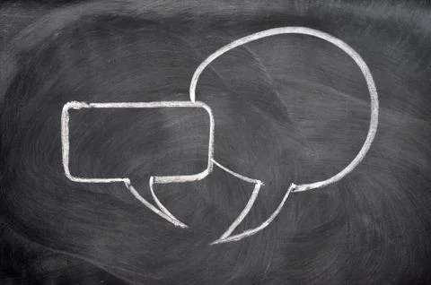 Speech bubbles Stock-Fotos