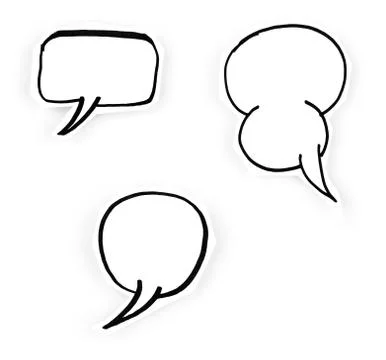 Speech bubbles Foto stock