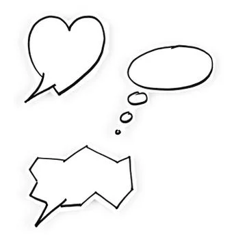 Speech bubbles Foto stock