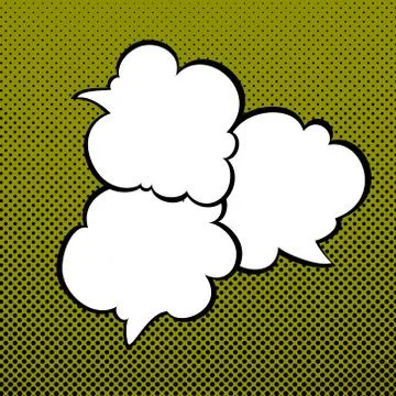 Speech Bubbles on Pop Art Background 스톡 일러스트